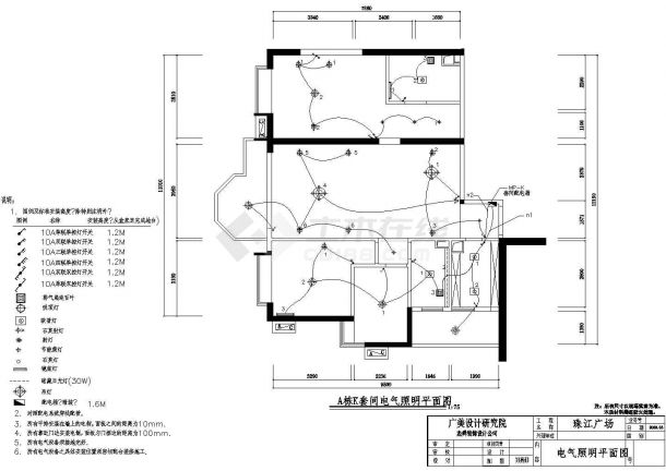 珠江广场全套电气设计施工CAD图-图二
