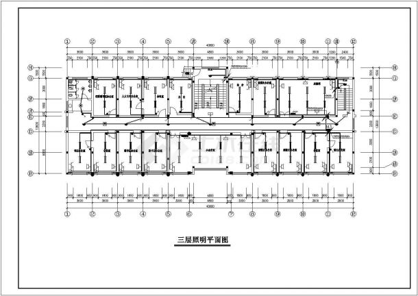 办公楼全电气设计施工CAD图纸方案-图二