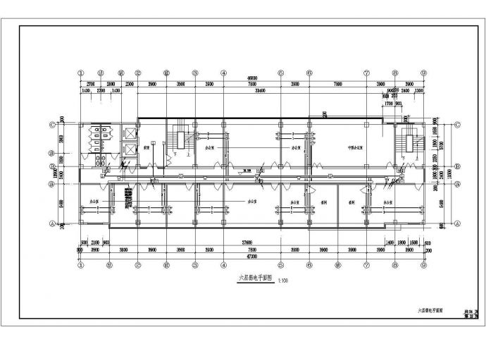 办公楼电气设计施工CAD图纸方案_图1