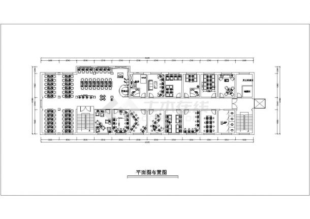 某地区一套网吧电气线路强电弱电cad设计施工图纸-图二