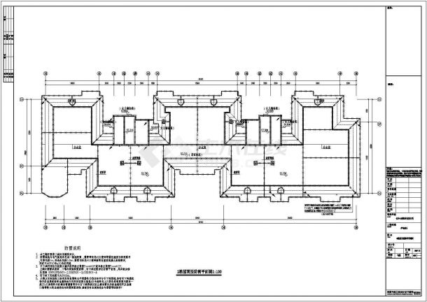 长沙某小区电气设计cad施工方案图-图二
