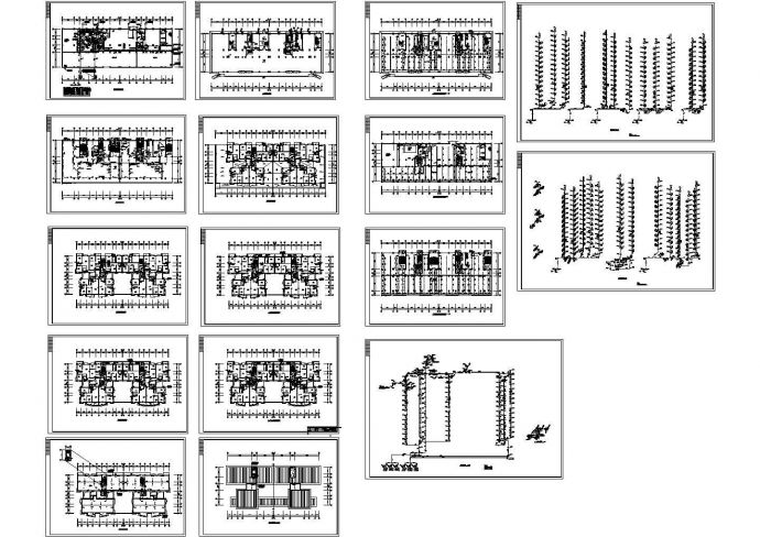 框架结构商住楼全套给排水设计施工图_图1