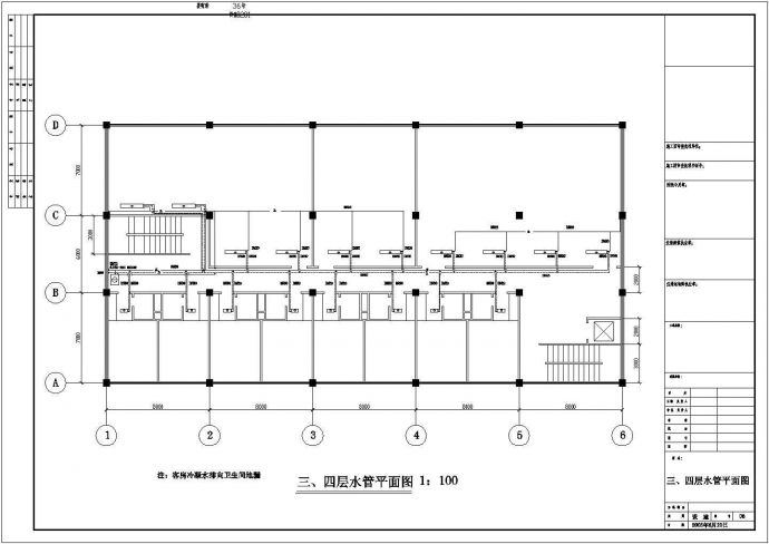 某地区商业银行电气设计平面CAD图_图1