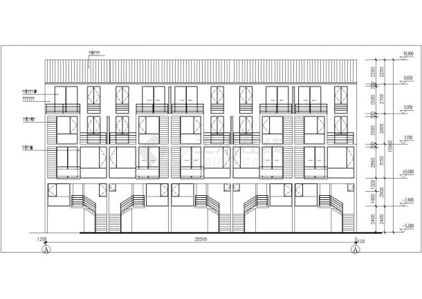 多层住宅I建施图的全套完整CAD图纸-图二