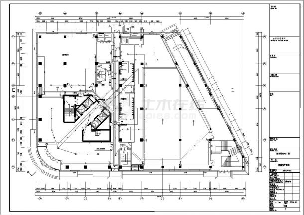 多层办公楼全套电气设计施工CAD图纸-图二