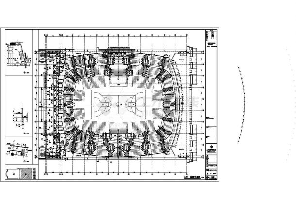 某体育场电气设计施工CAD方案图-图一