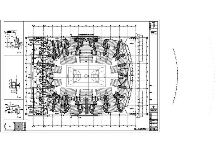 某体育场电气设计施工CAD方案图_图1