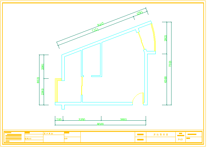 室内设计平面及立面图（A户型）