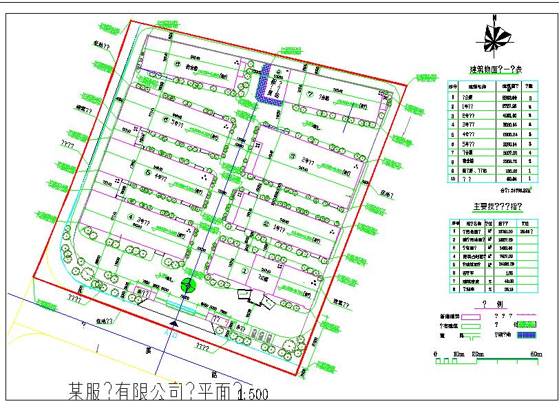 服装厂区建筑cad规划图（节点详细）
