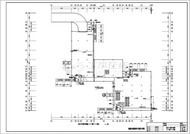 二类地下人防车库电气设计CAD施工图-图一