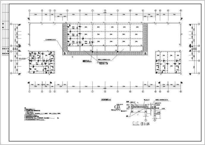 某地六层框架结构办公楼设计施工图_图1