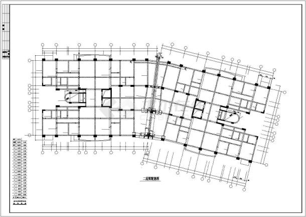 十二层住宅楼框架结构施工图纸(共13张）-图一