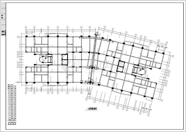 十二层住宅楼框架结构施工图纸(共13张）-图二