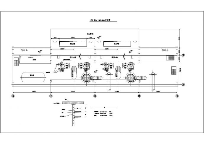 主控楼及电缆桥架布置电气设计CAD施工图_图1