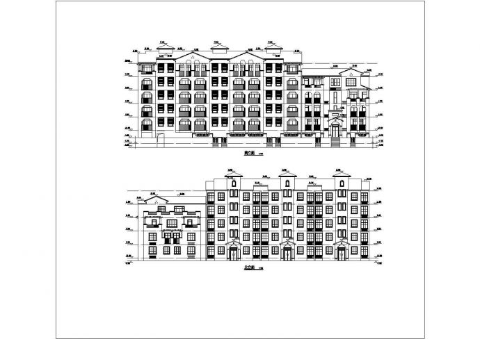 某地区一整套的花园洋房住宅楼cad设计施工图_图1