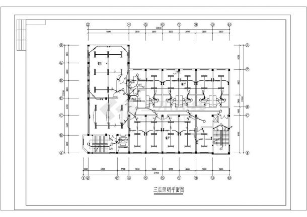 综合楼全套具体电气设计及施工CAD图纸-图二