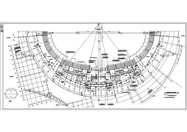 某大型体育馆电力设计施工CAD平面-图二