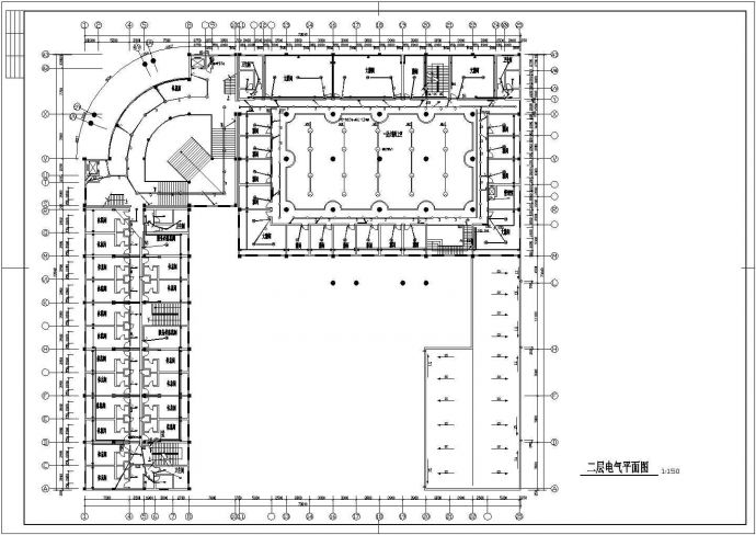 综合楼全套详细电气设计施工CAD图纸_图1