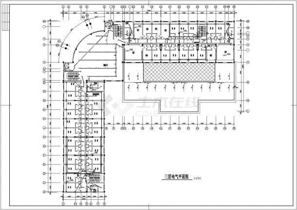 综合楼全套详细电气设计施工CAD图纸-图二
