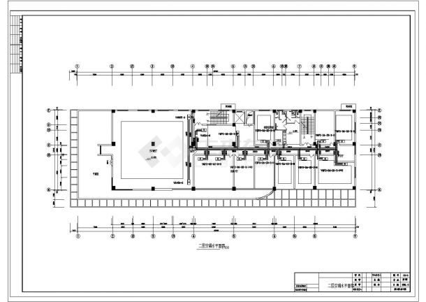 综合楼空调平面电气设计全套cad施工图-图二