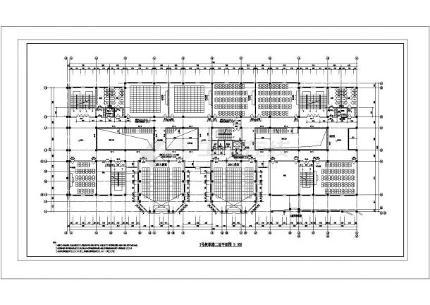 教学楼建筑设计方案及施工全套CAD图-图二