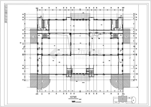 金山小学建筑设计方案及施工全套CAD图-图一