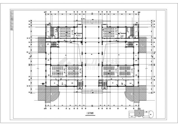 金山小学建筑设计方案及施工全套CAD图-图二
