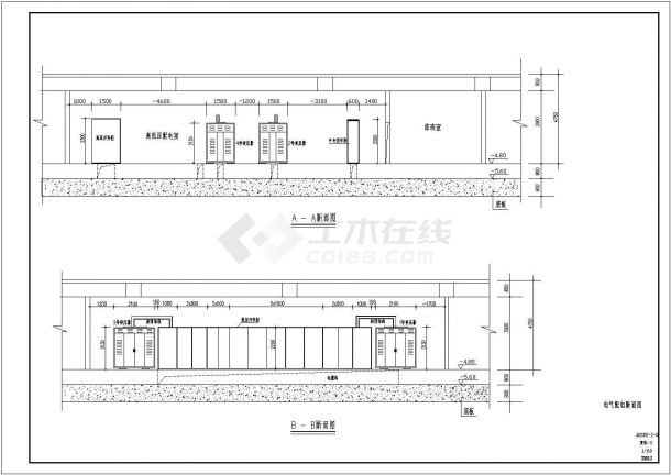 商场10KV变电所接线设计施工CAD图-图二