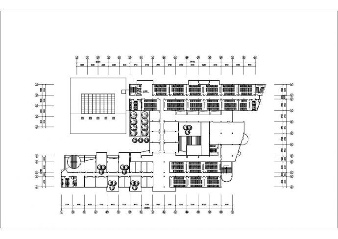 某大学教学楼建筑设计方案及施工全套CAD平面图_图1