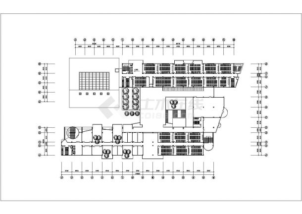 某大学教学楼建筑设计方案及施工全套CAD平面图-图二