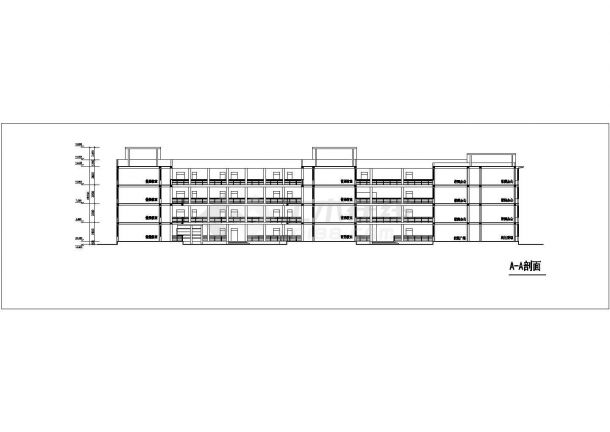 某大学学校建筑设计方案及施工全套CAD图-图二