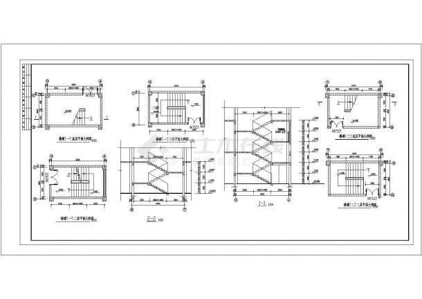 学校浴室建筑设计方案及施工全套CAD图-图二