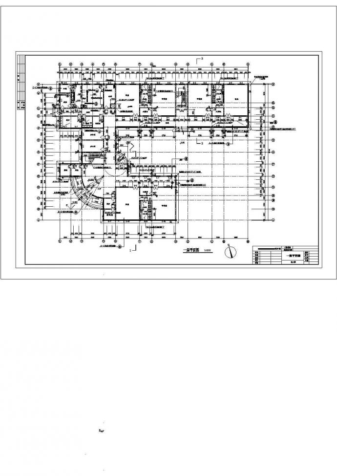 一个幼儿圆建筑设计方案及施工全套CAD图_图1
