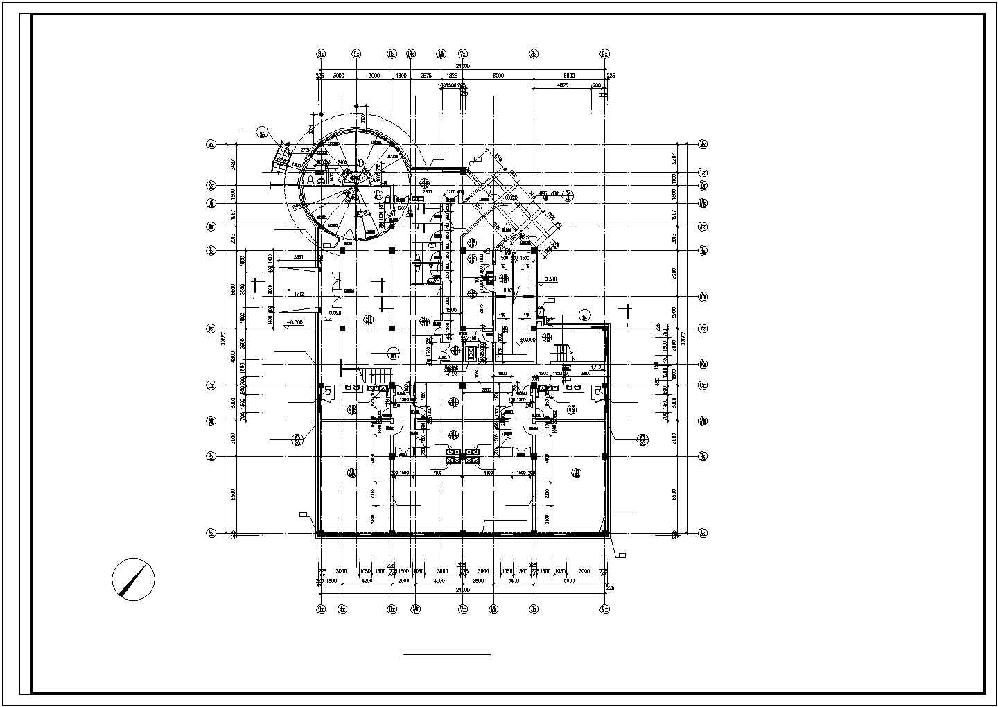 幼儿园详细建筑施工及设计方案全套CAD平面图纸