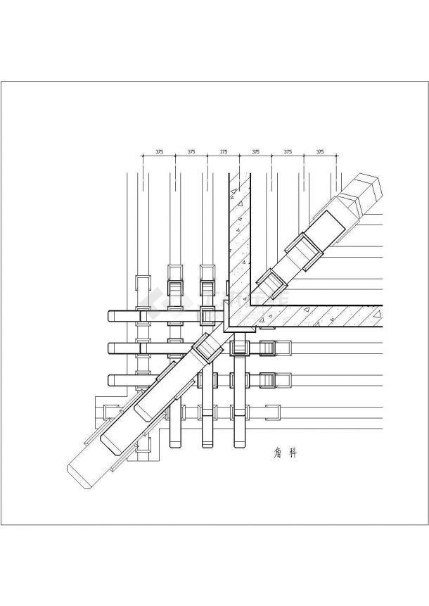 清式斗拱建筑设计方案及施工全套CAD图-图二