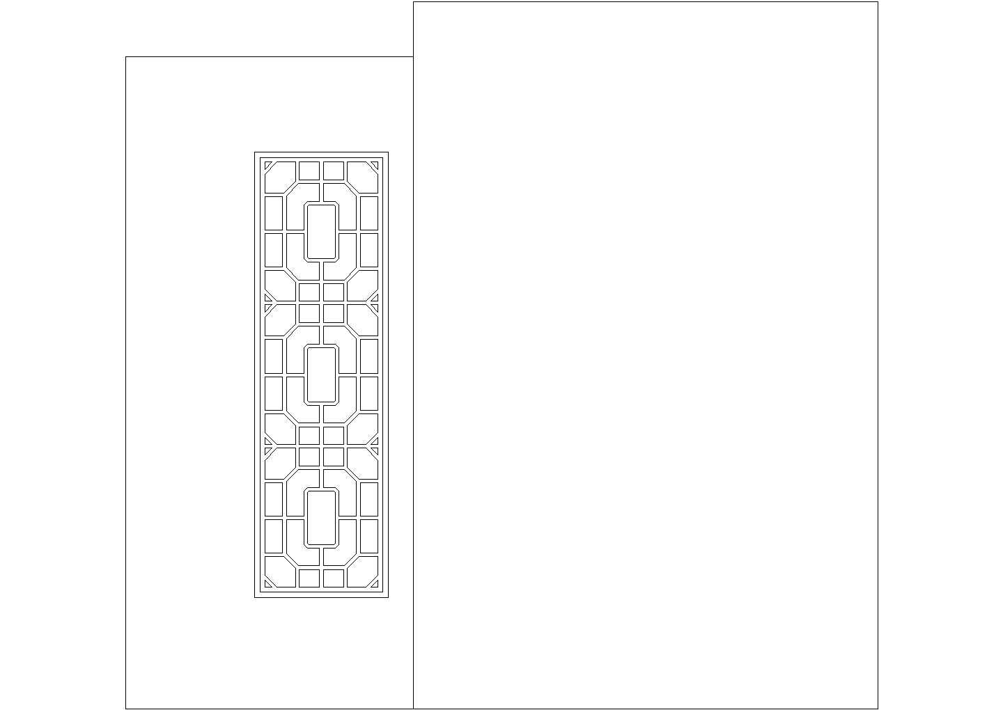窗花类模块建筑设计方案及施工全套CAD图