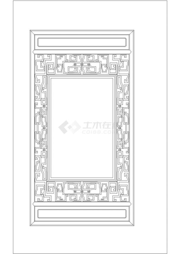 中国传统古建筑元素之门窗建筑施工全套CAD图-图二