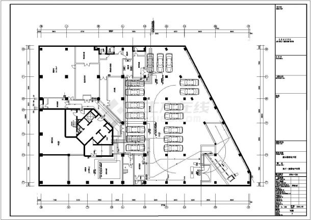 某地区大型实用的办公楼全套弱电施工图 -图一