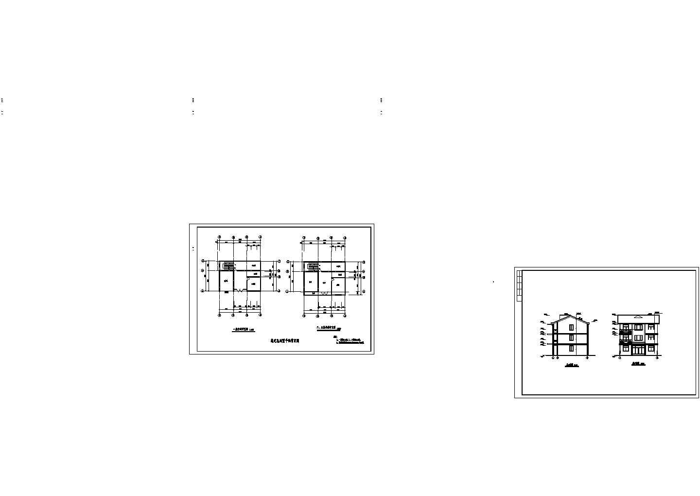 杭州农村高同志的别墅建筑图