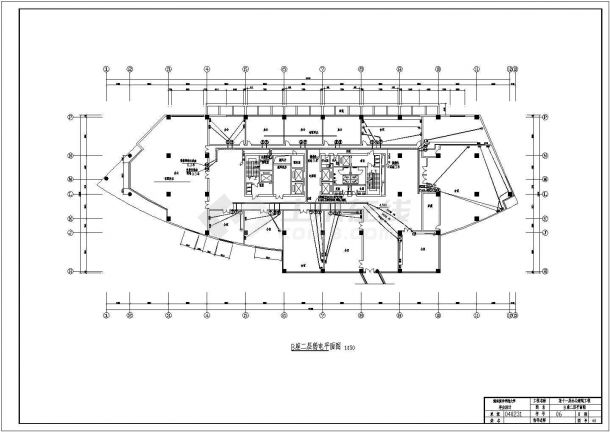 某地区大型十一层办公建筑强电电气施工图纸-图二