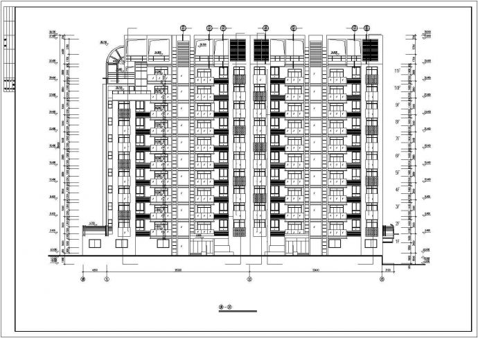 [整套]高层住宅建筑设计施工详细cad图纸_图1