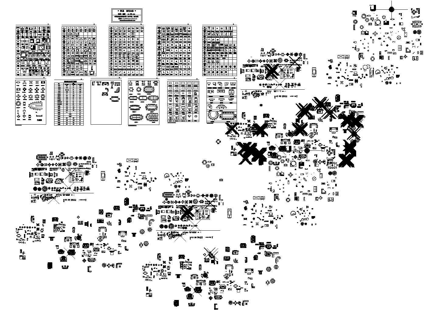 cad家具图块（建筑cad图纸）