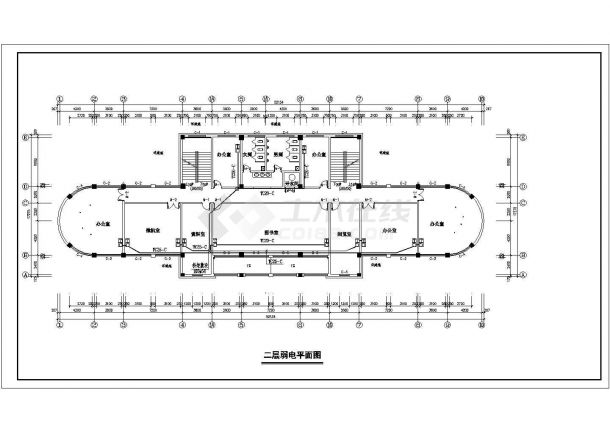 某地区12张大型办公楼电气设计方案施工图-图一