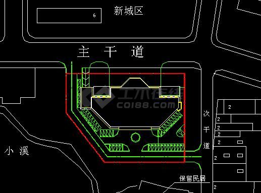 高层办公楼设计（含效果图）-图一