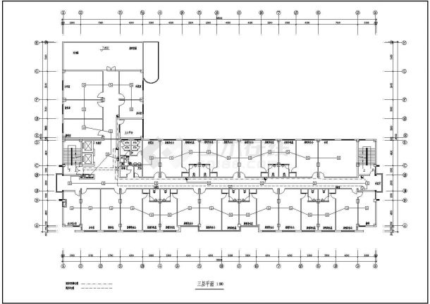 某地区大型办公楼弱电施工设计图纸（共11张）-图二