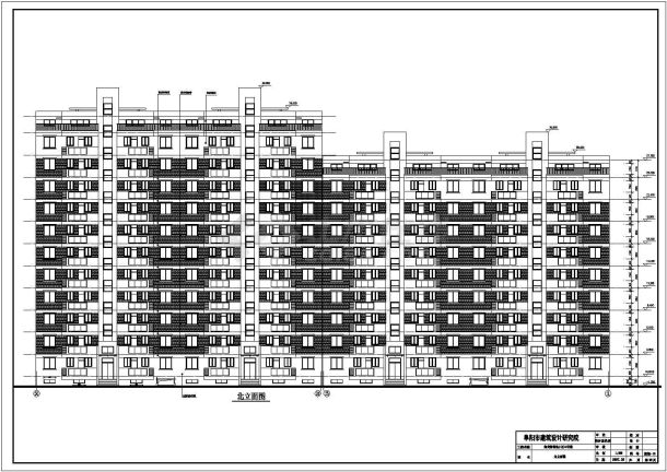 某11层带阁楼住宅楼建筑设计施工图-图二