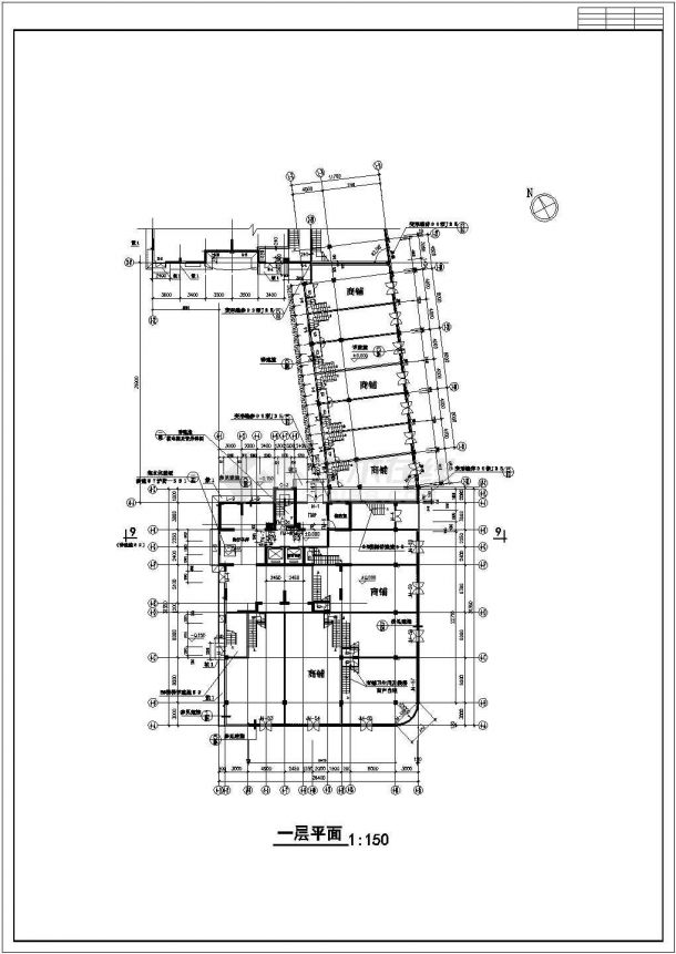  7号楼建筑设计方案全套CAD平面图-图一