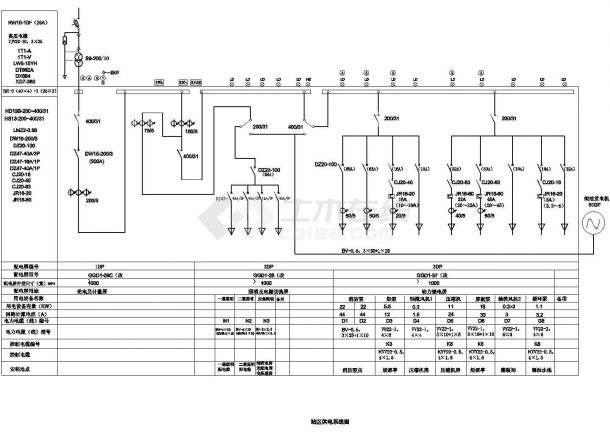 液化气储配站全套电气设计施工CAD图-图一