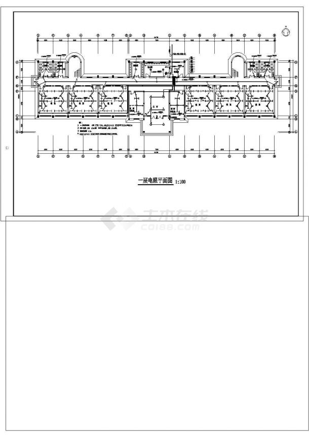 学校全套电气设计施工CAD图纸方案-图一