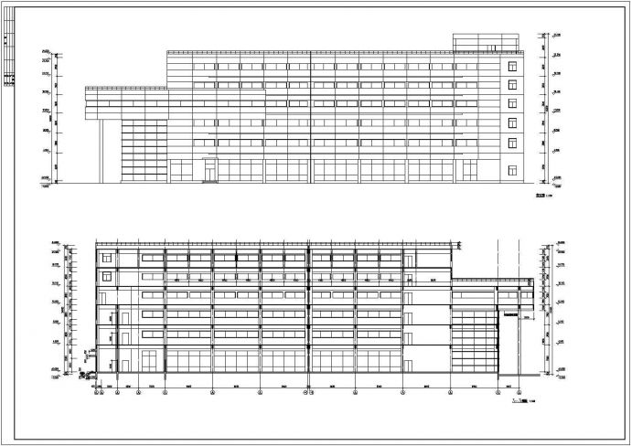 某技术中心综合楼建筑cad总平面规划施工图_图1